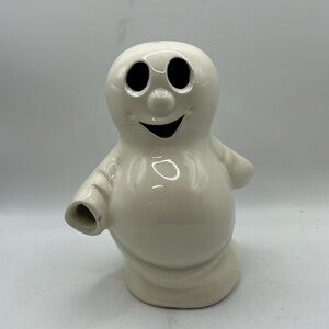 Vintage McCoy Ltd Art Pottery Halloween Ghost Tea Light Decor Collectible